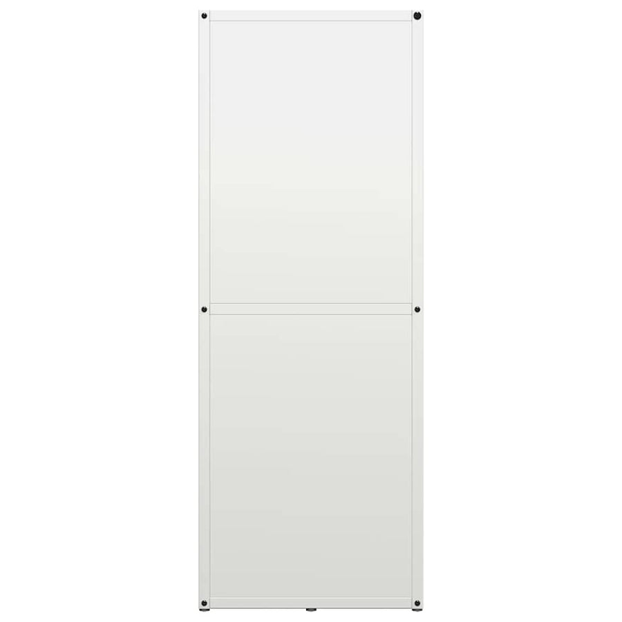 Brandhoutrek 40x30x80 cm koudgewalst staal wit