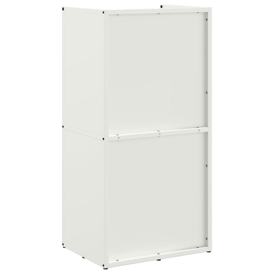Brandhoutrek 40x30x80 cm koudgewalst staal wit