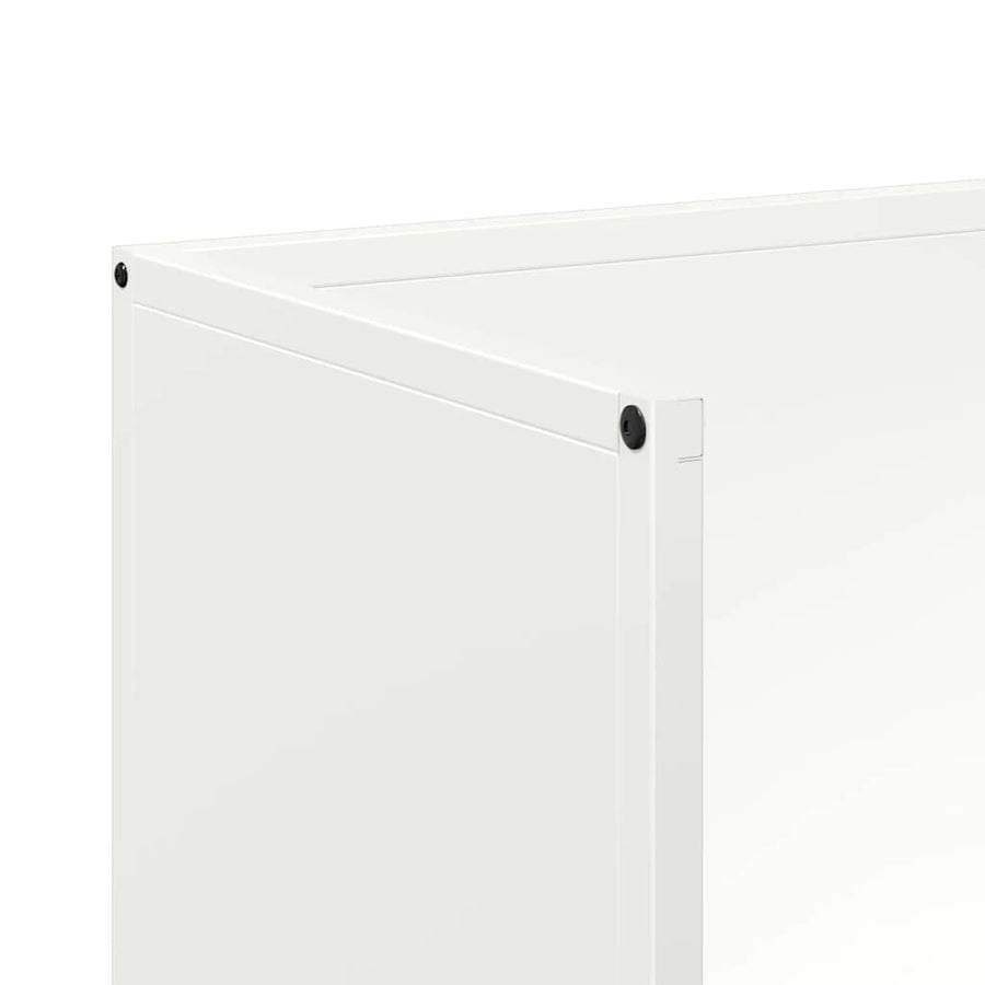 Brandhoutrek 40x30x80 cm koudgewalst staal wit