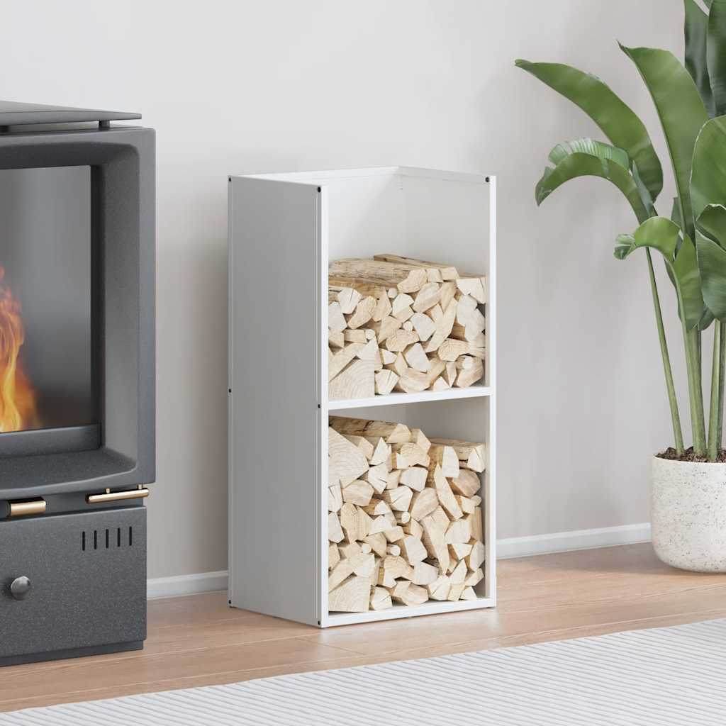 Brandhoutrek 40x30x80 cm koudgewalst staal wit