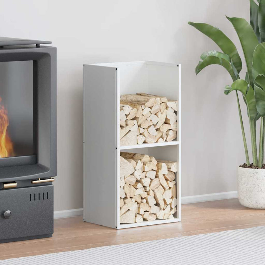 Brandhoutrek 40x30x80 cm koudgewalst staal wit