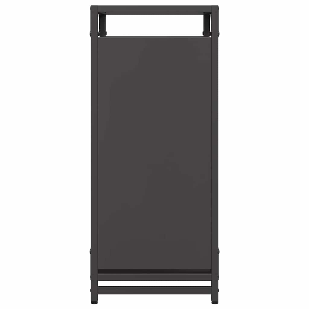 Brandhoutrek 44x28x65 cm koudgewalst staal zwart