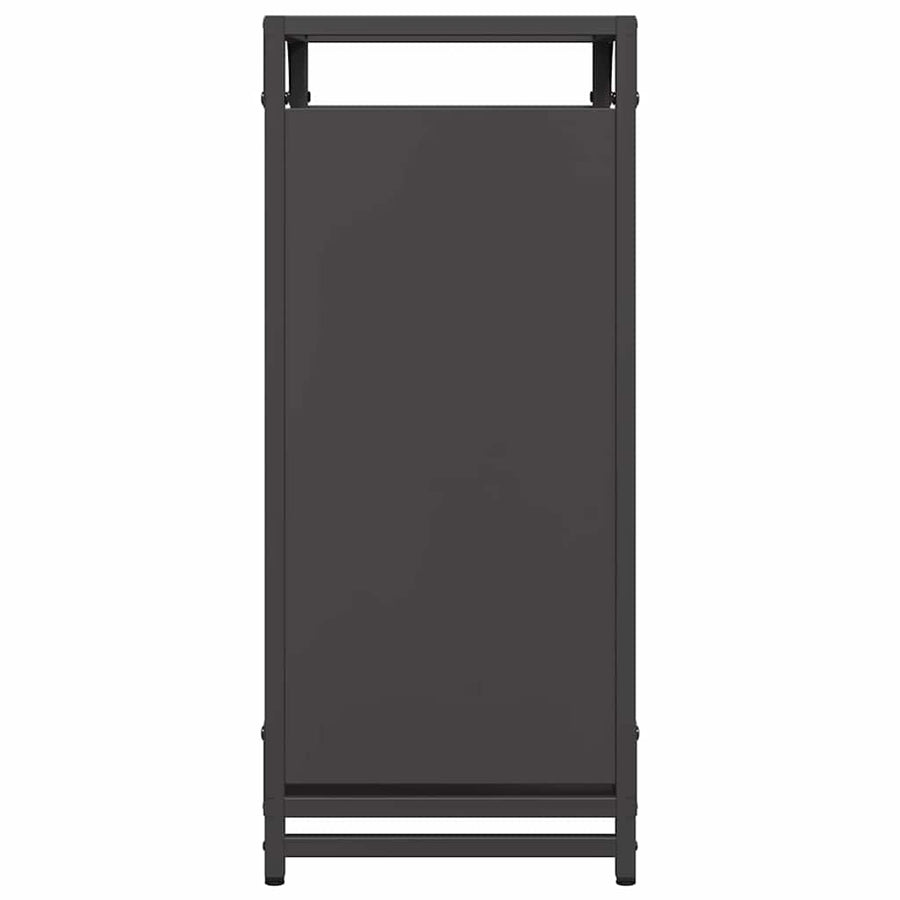 Brandhoutrek 44x28x65 cm koudgewalst staal zwart