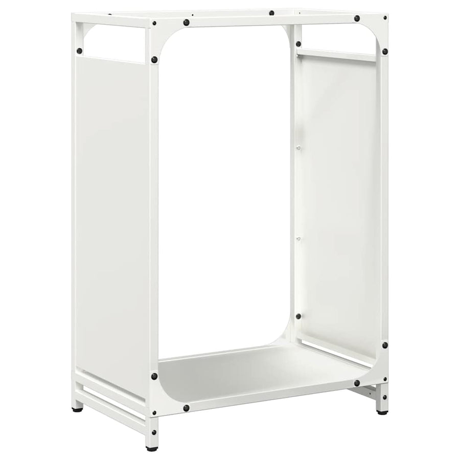 Brandhoutrek 44x28x65 cm koudgewalst staal wit