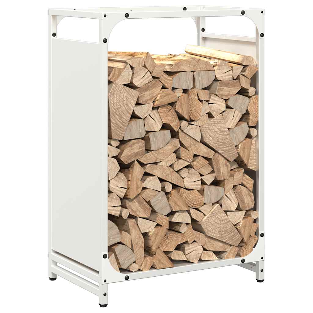 Brandhoutrek 44x28x65 cm koudgewalst staal wit