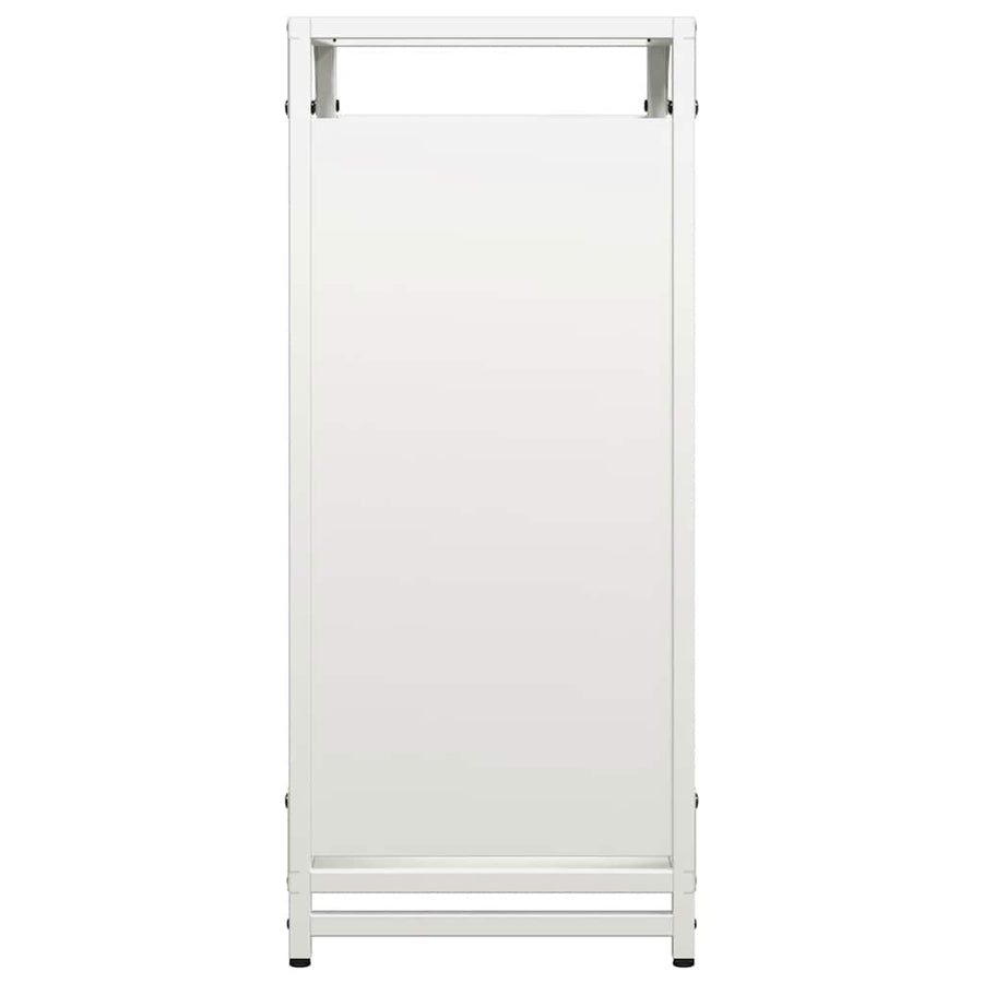 Brandhoutrek 44x28x65 cm koudgewalst staal wit