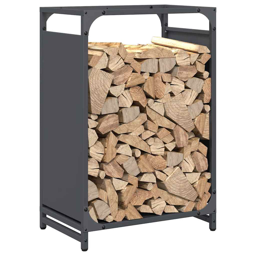 Brandhoutrek 44x28x65 cm koudgewalst staal antracietkleurig