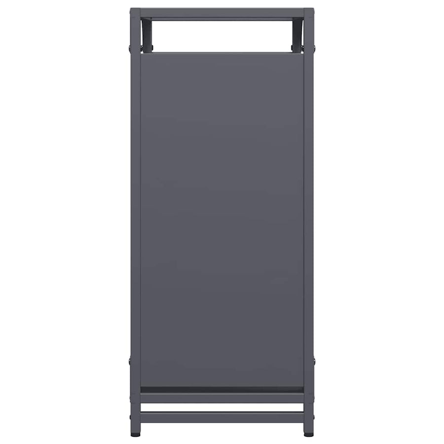 Brandhoutrek 44x28x65 cm koudgewalst staal antracietkleurig