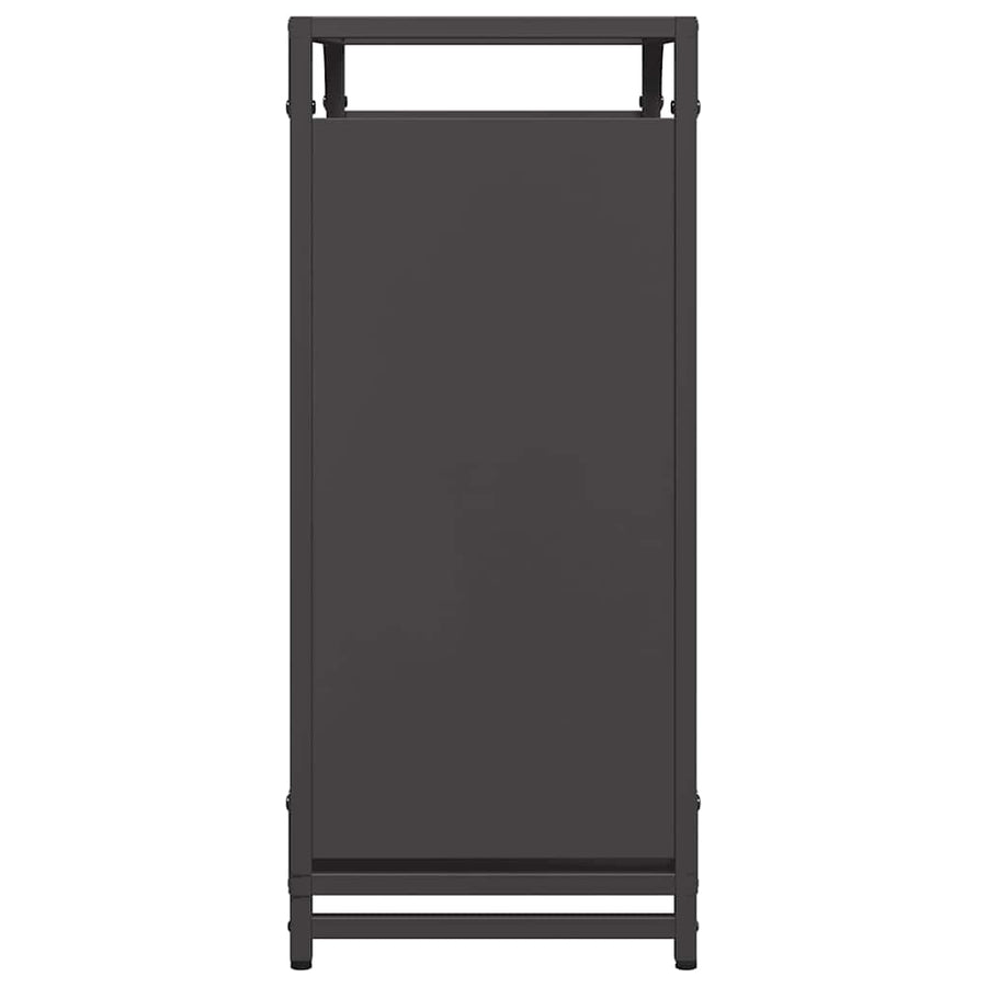Brandhoutrek 60x28x65 cm koudgewalst staal zwart