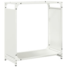 Brandhoutrek 60x28x65 cm koudgewalst staal wit