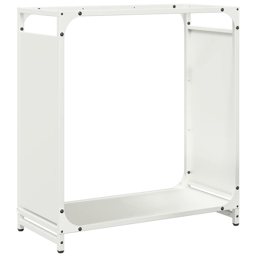 Brandhoutrek 60x28x65 cm koudgewalst staal wit