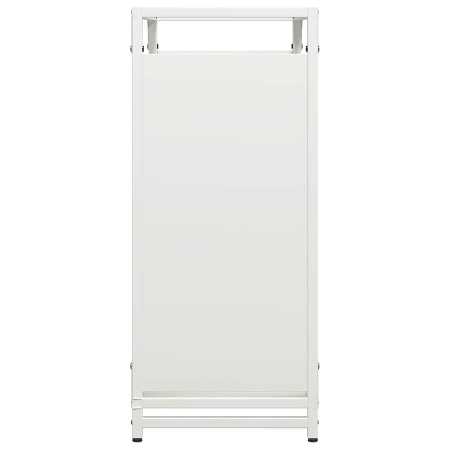 Brandhoutrek 60x28x65 cm koudgewalst staal wit