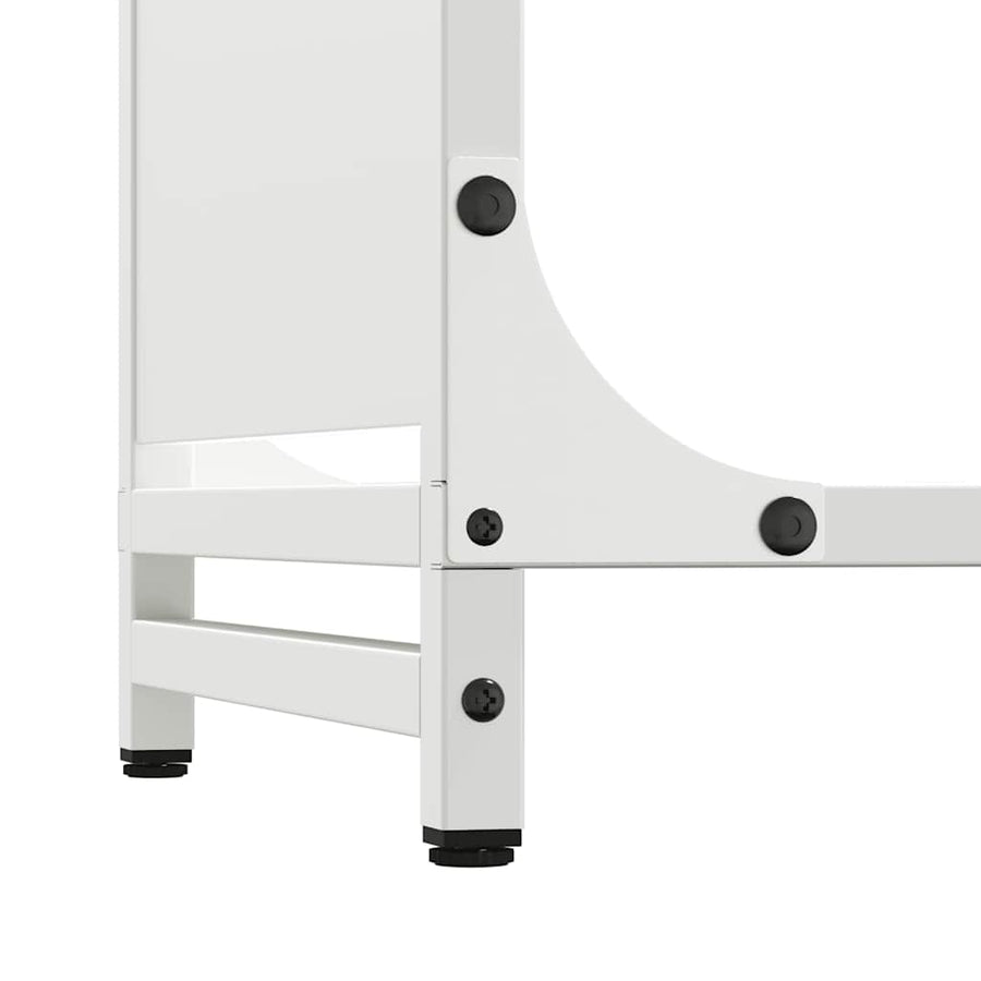 Brandhoutrek 60x28x65 cm koudgewalst staal wit