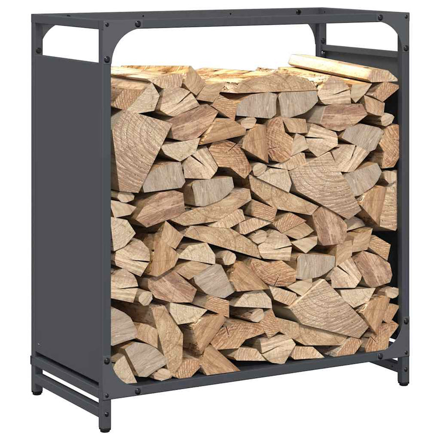 Brandhoutrek 60x28x65 cm koudgewalst staal antracietkleurig