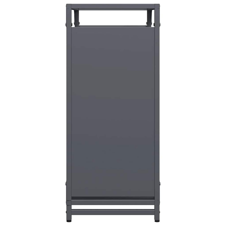 Brandhoutrek 60x28x65 cm koudgewalst staal antracietkleurig