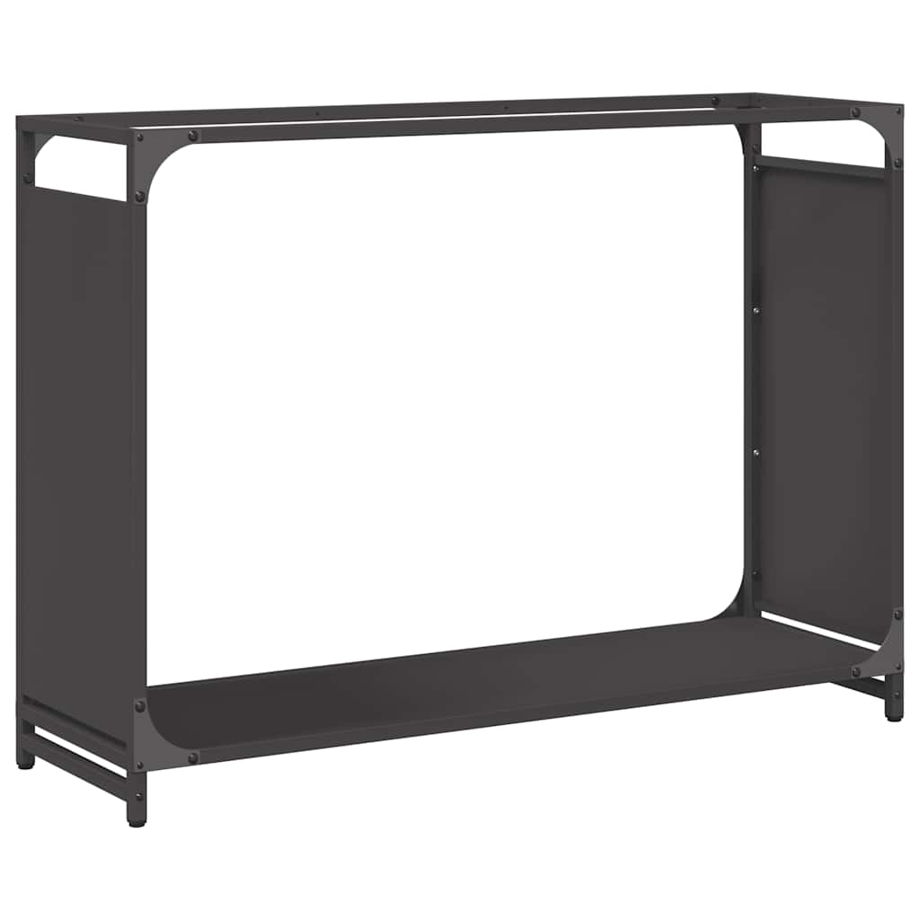 Brandhoutrek 90x28x65 cm koudgewalst staal zwart