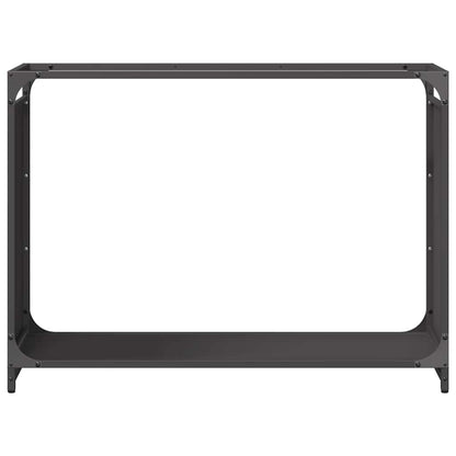 Brandhoutrek 90x28x65 cm koudgewalst staal zwart