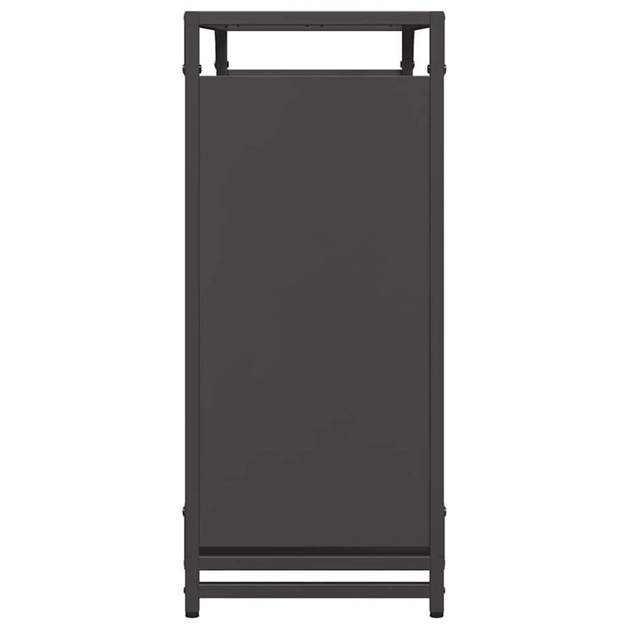 Brandhoutrek 90x28x65 cm koudgewalst staal zwart