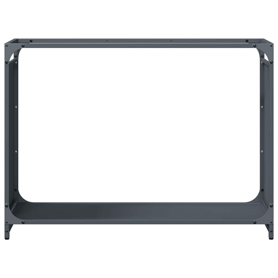 Brandhoutrek 90x28x65 cm koudgewalst staal antracietkleurig