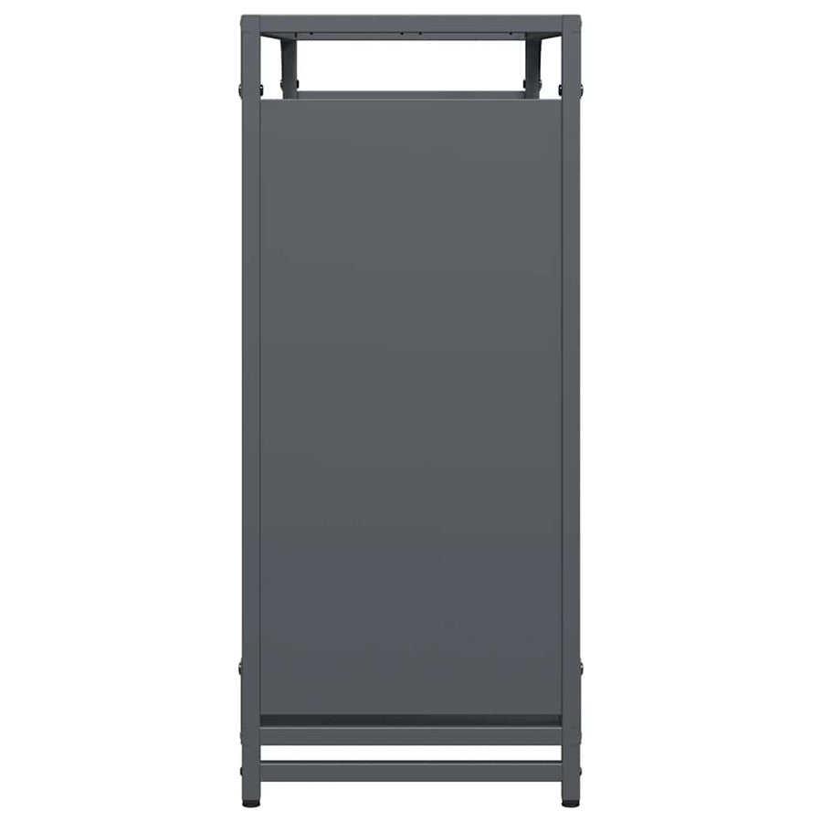 Brandhoutrek 90x28x65 cm koudgewalst staal antracietkleurig