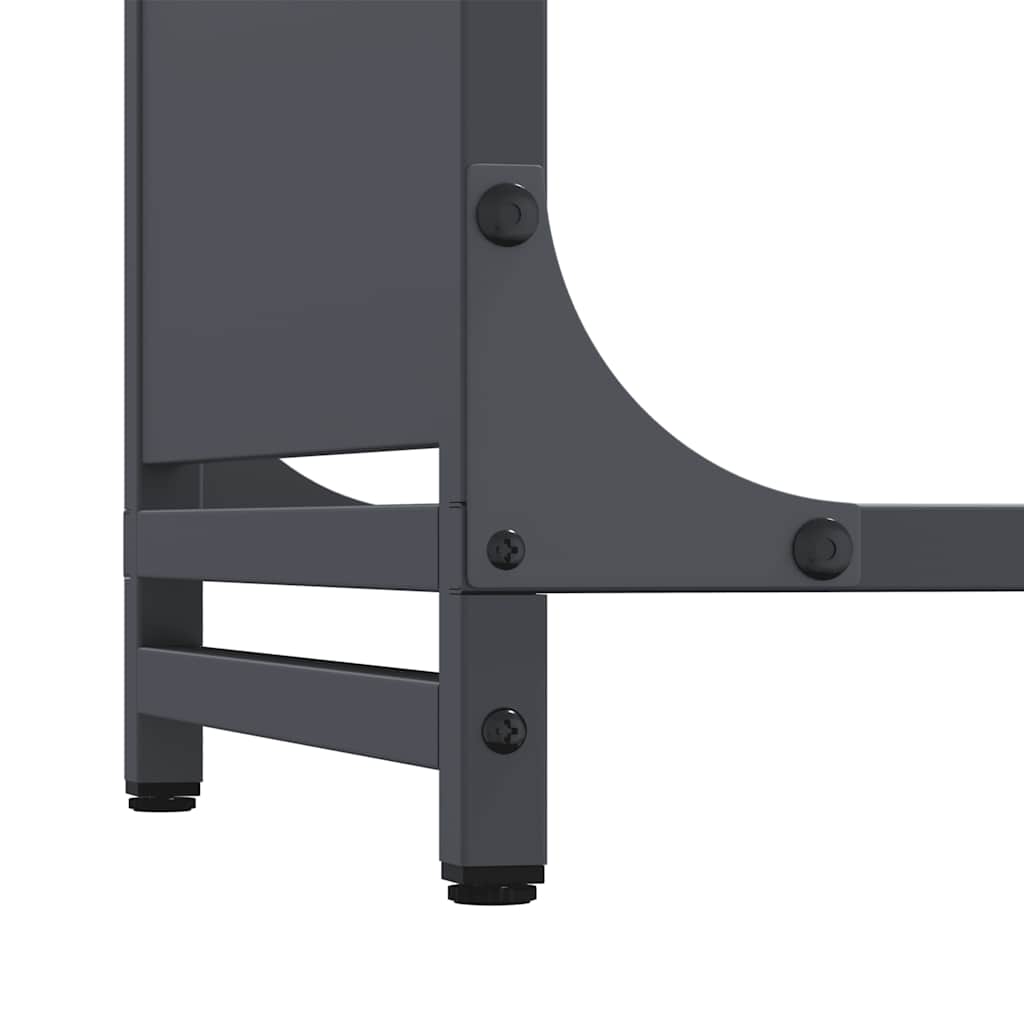 Brandhoutrek 90x28x65 cm koudgewalst staal antracietkleurig