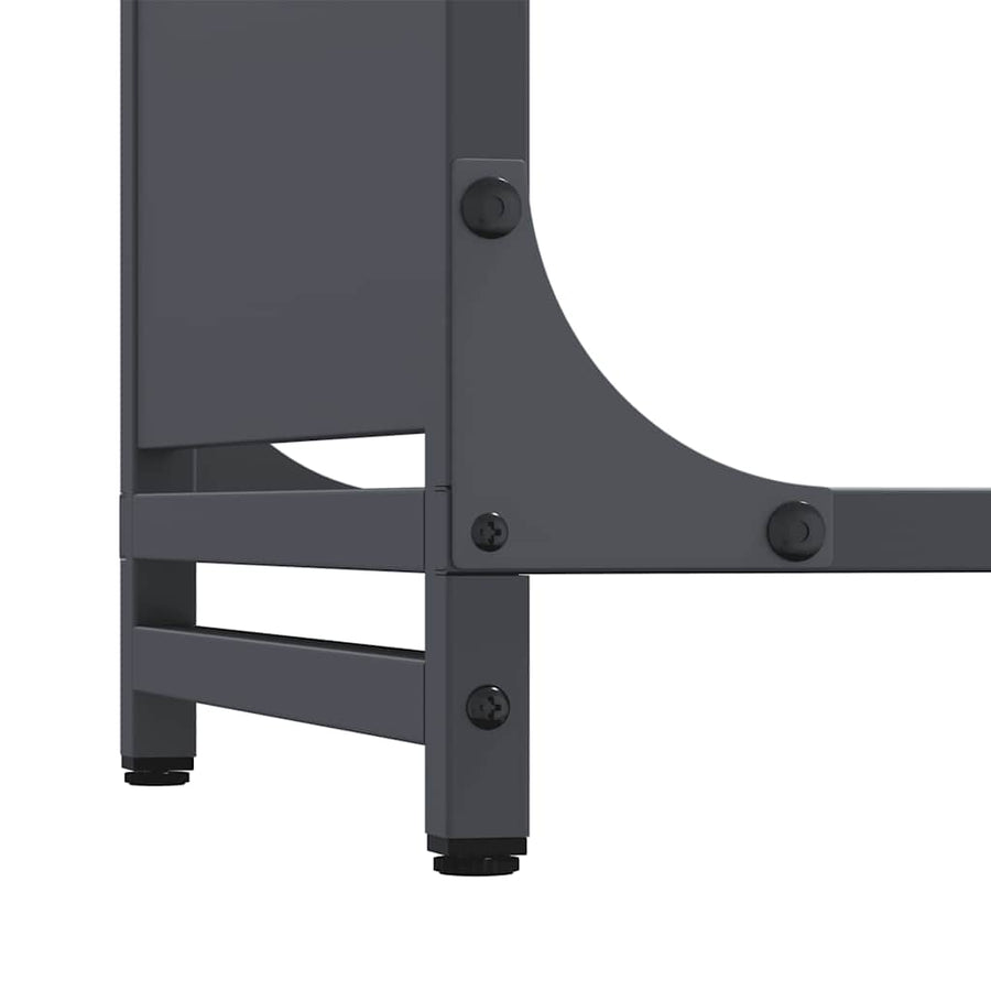 Brandhoutrek 90x28x65 cm koudgewalst staal antracietkleurig