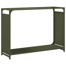 Brandhoutrek 90x28x65 cm koudgewalst staal olijfgroen