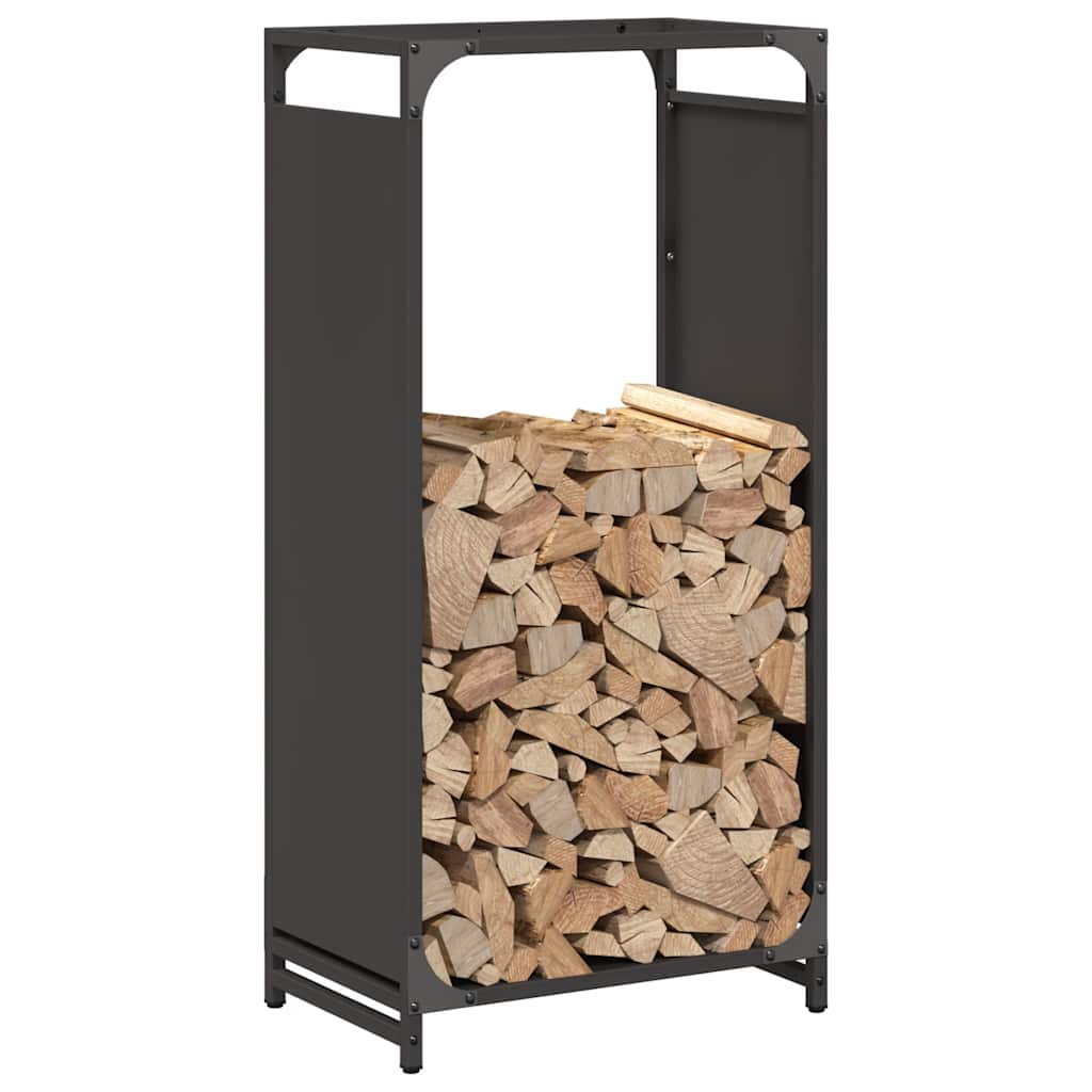 Brandhoutrek 44x28x90 cm koudgewalst staal zwart