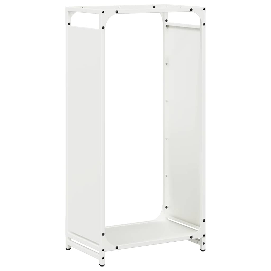 Brandhoutrek 44x28x90 cm koudgewalst staal wit