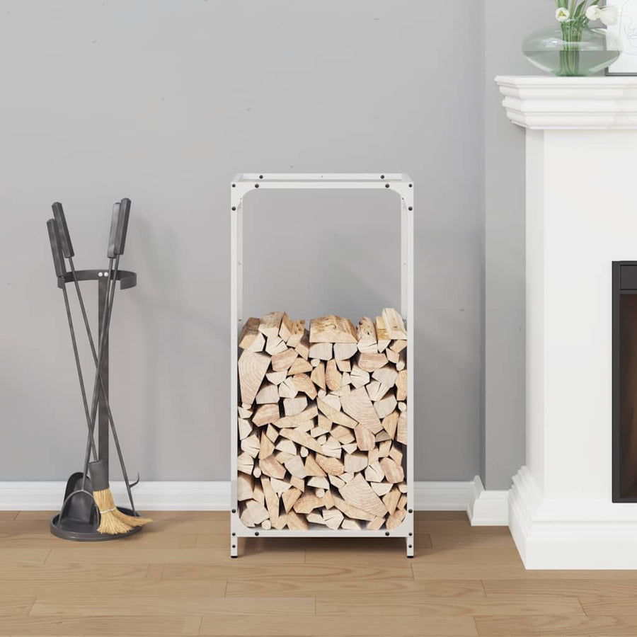 Brandhoutrek 44x28x90 cm koudgewalst staal wit