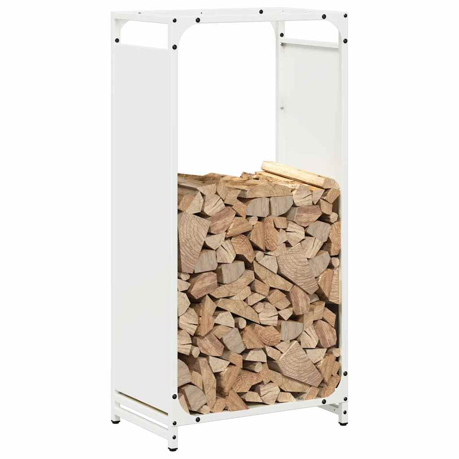 Brandhoutrek 44x28x90 cm koudgewalst staal wit