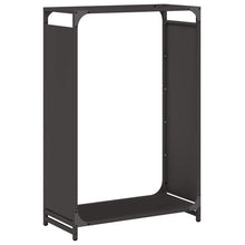 Brandhoutrek 60x28x90 cm koudgewalst staal zwart
