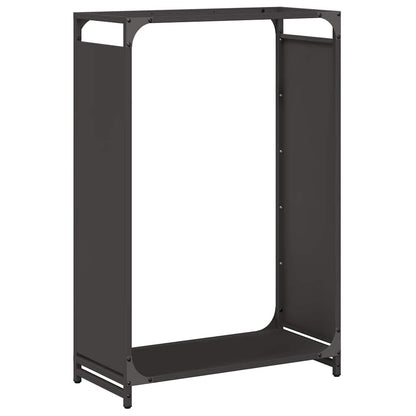 Brandhoutrek 60x28x90 cm koudgewalst staal zwart