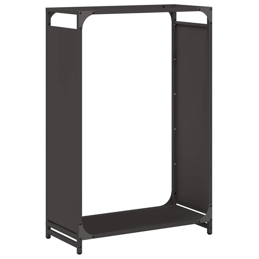 Brandhoutrek 60x28x90 cm koudgewalst staal zwart