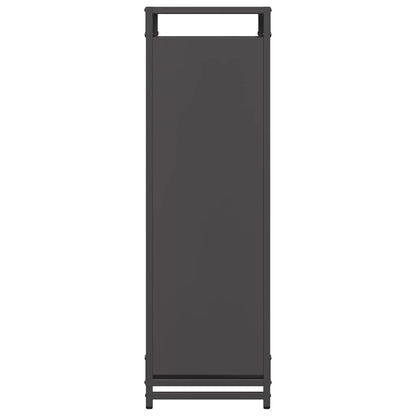 Brandhoutrek 60x28x90 cm koudgewalst staal zwart