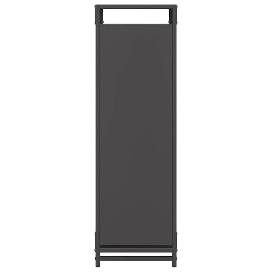 Brandhoutrek 60x28x90 cm koudgewalst staal zwart