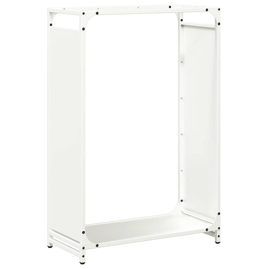 Brandhoutrek 60x28x90 cm koudgewalst staal wit