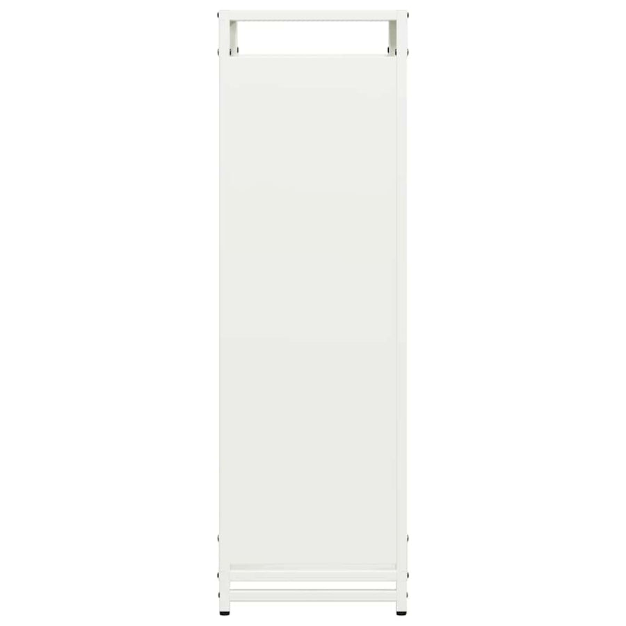Brandhoutrek 60x28x90 cm koudgewalst staal wit