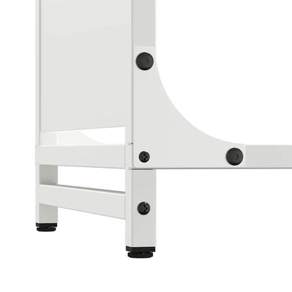Brandhoutrek 60x28x90 cm koudgewalst staal wit