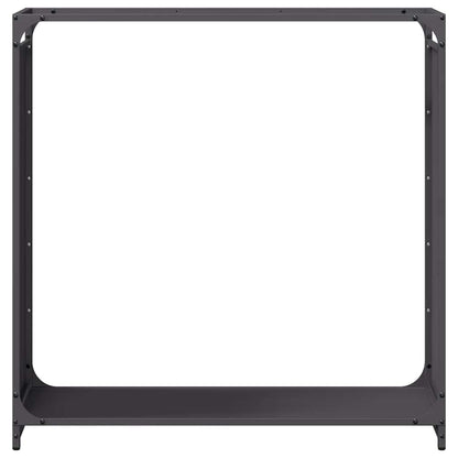 Brandhoutrek 90x28x90 cm koudgewalst staal zwart