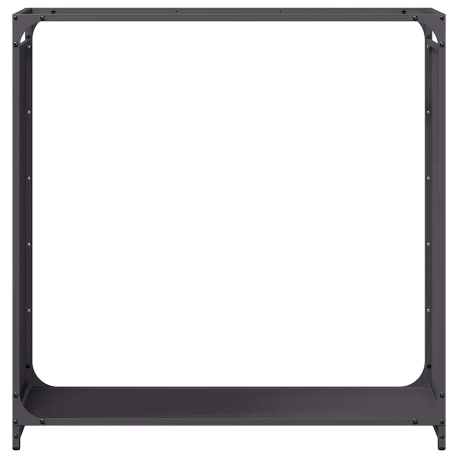 Brandhoutrek 90x28x90 cm koudgewalst staal zwart