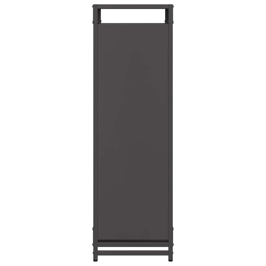 Brandhoutrek 90x28x90 cm koudgewalst staal zwart