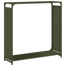 Brandhoutrek 90x28x90 cm koudgewalst staal olijfgroen