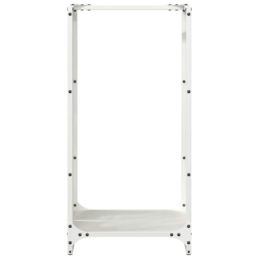 Brandhoutrek 40x30x80 cm koudgewalst staal wit