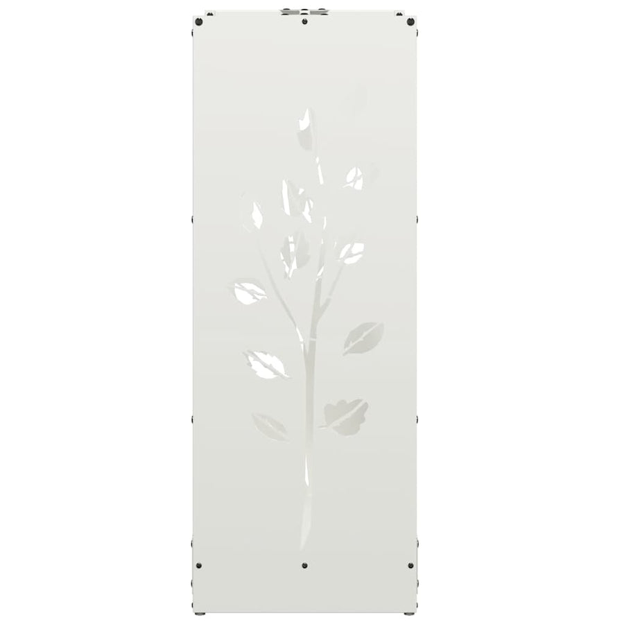 Brandhoutrek 40x30x80 cm koudgewalst staal wit