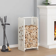 Brandhoutrek 40x30x80 cm staal wit