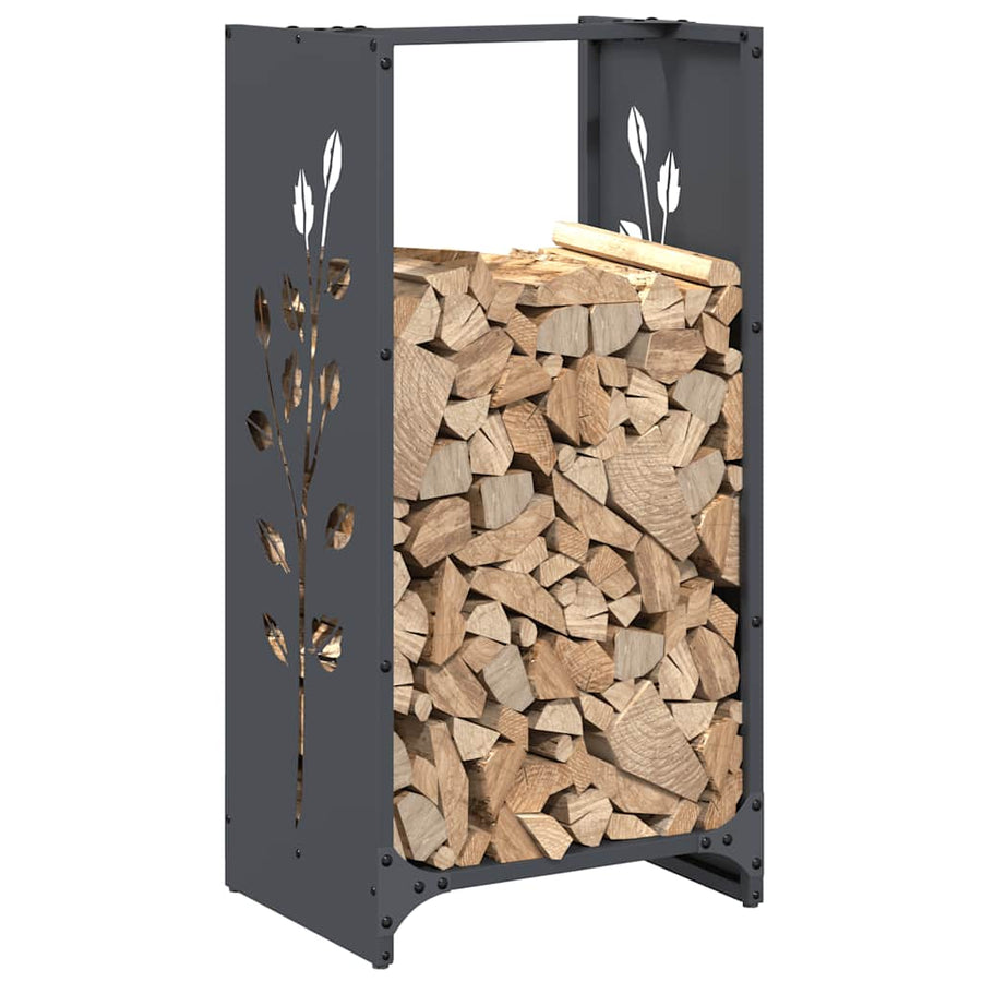 Brandhoutrek 40X30X80 Cm Koudgewalst Staal Antraciet