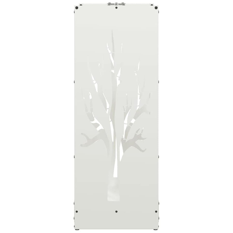 Brandhoutrek 40x30x80 cm koudgewalst staal wit