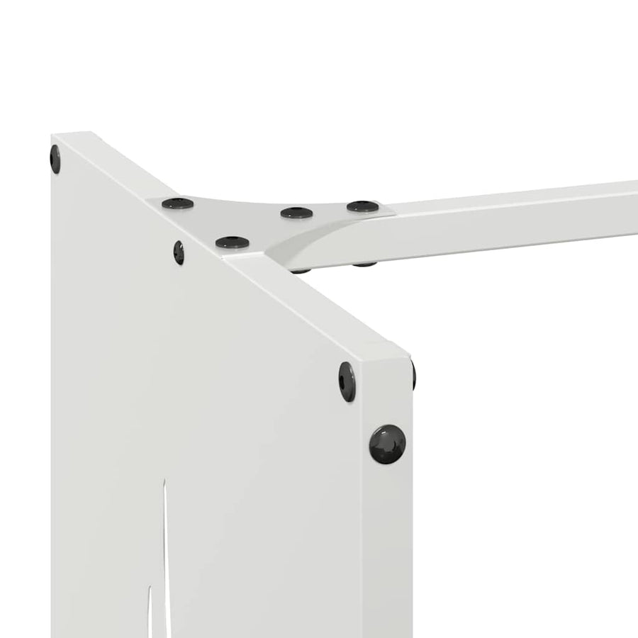Brandhoutrek 40x30x80 cm koudgewalst staal wit