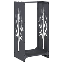 Brandhoutrek 40X30X80 Cm Koudgewalst Staal Antraciet